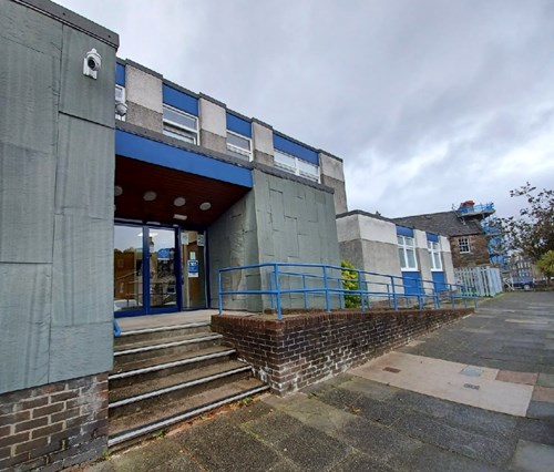 Entrance to rothesay police station.