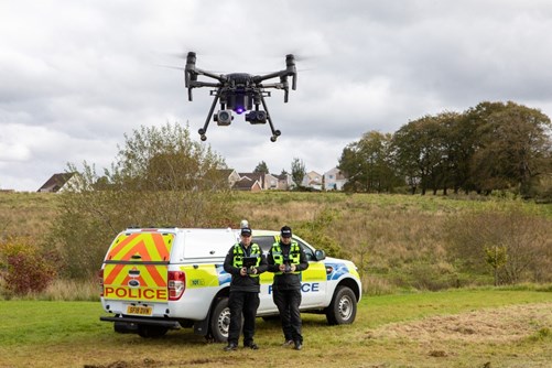 RPAS team with one of the vehicles