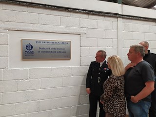 Chief Cosntable with Russell and Elaine Steven