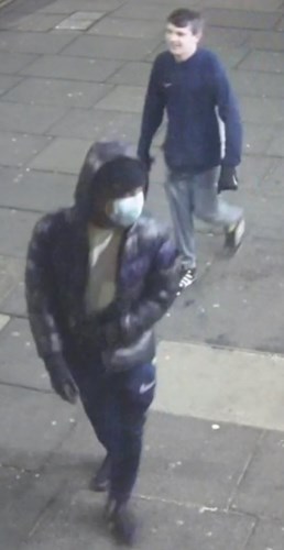 second cctv image of two males
