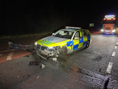 A9 Newtonmore police car