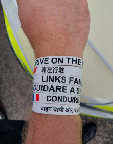 Wristbands - road safety
