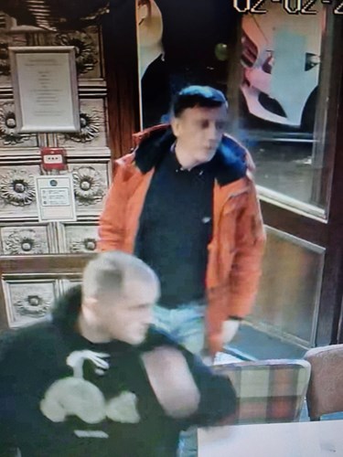 Officers are looking to identify two men