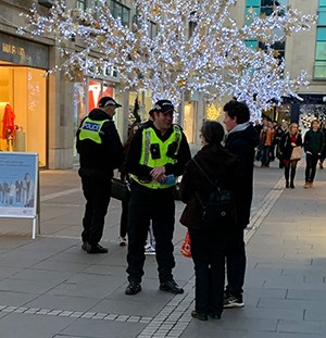 Servator deployment in shopping centre