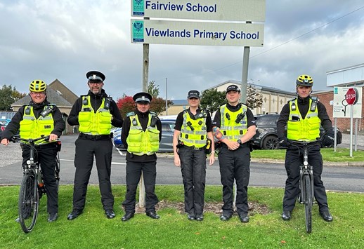 Image of officers set to tackle antisocial driving in Perth