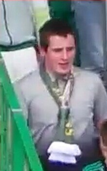 Male within stand at Celtic Park
