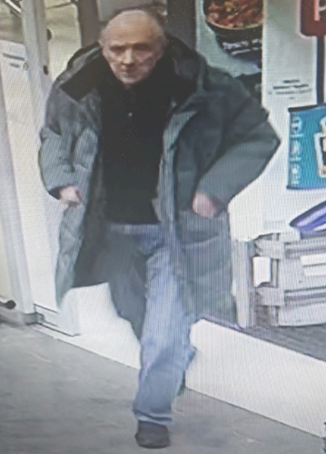 Pictured is a CCTV image of George Brown