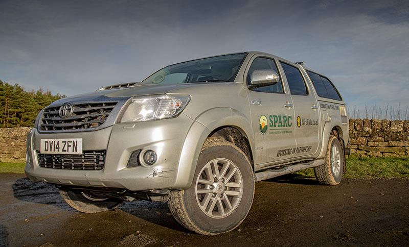 Picture of 4x4 grey coloured vehicle with SPARC text on side